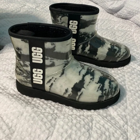 UGG | Shoes | Ugg Classic Clear Mini Marble Boots | Poshmark